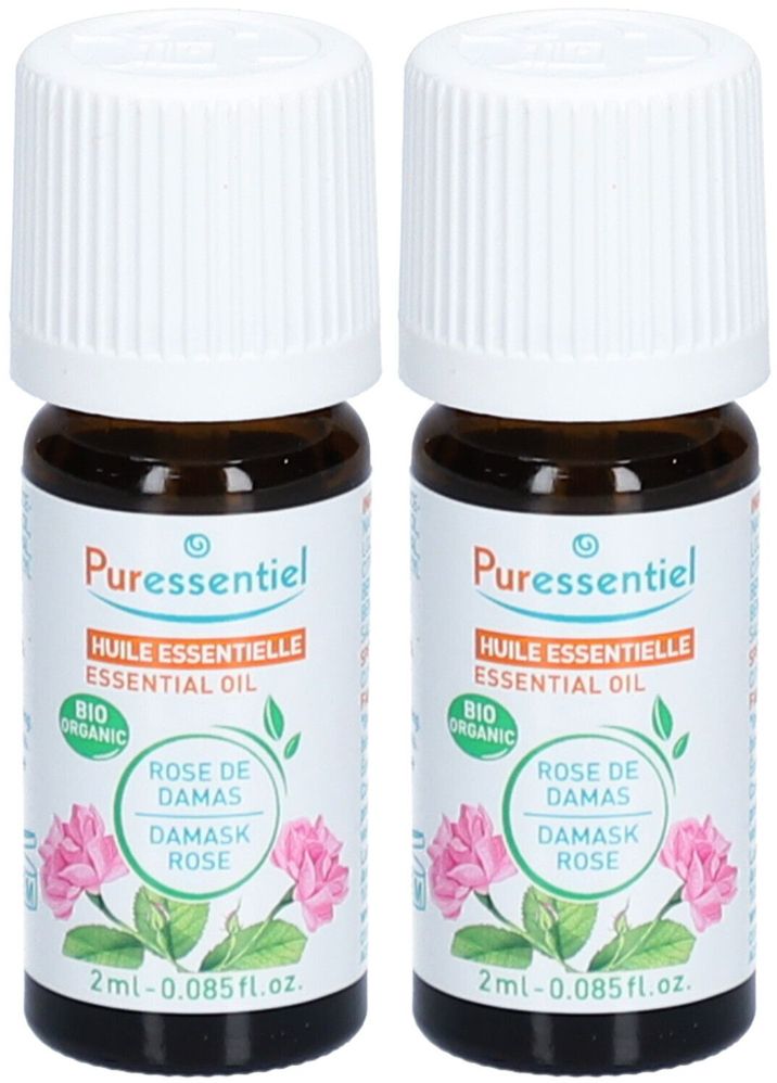 PURESSENTIEL Huile Essentielle Rose de Damas 2x2ml