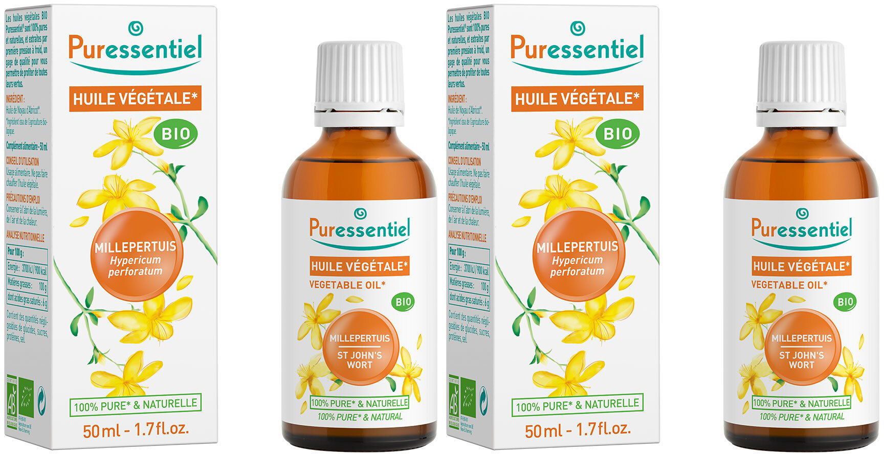 Puressentiel Huile Végétale BIO Millepertuis