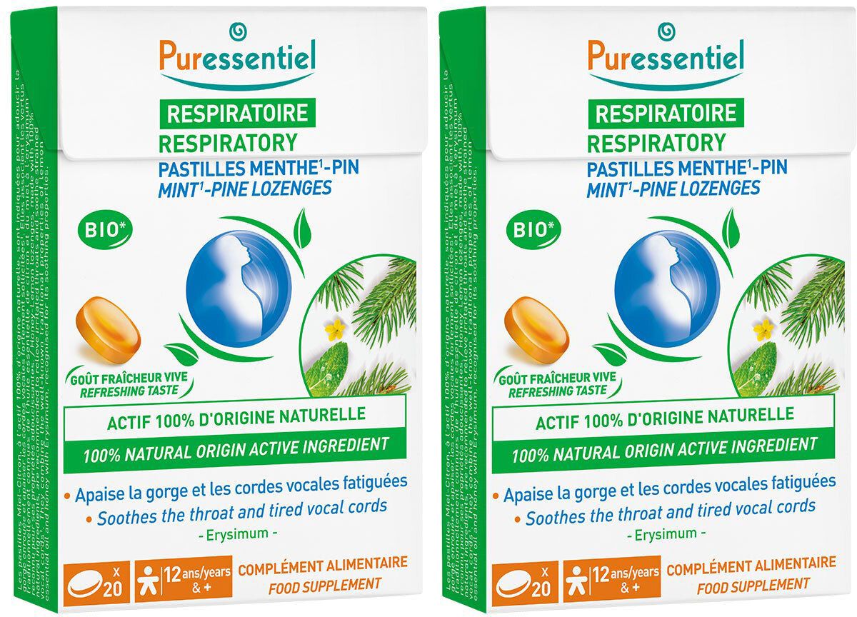 Puressentiel RESPIRATOIRE Pastilles Respiratoire Menthe-Pin