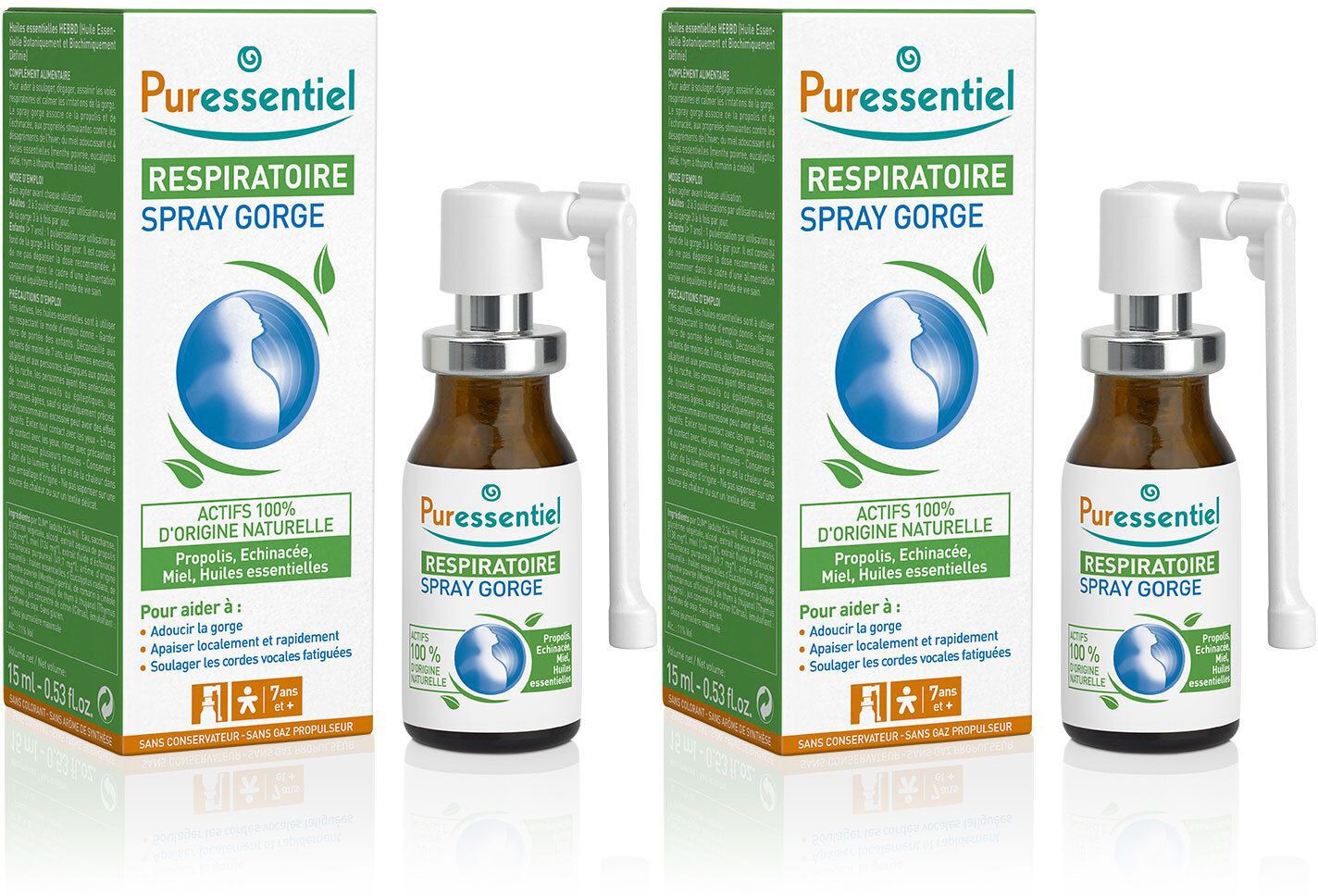 PURESSENTIEL RESPIRATOIRE Spray Gorge Respiratoire - 15 ml