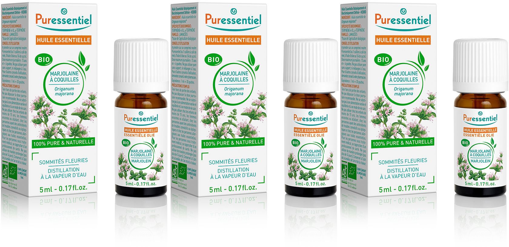 Puressentiel Huile Essentielle Marjolaine à Coquilles BIO
