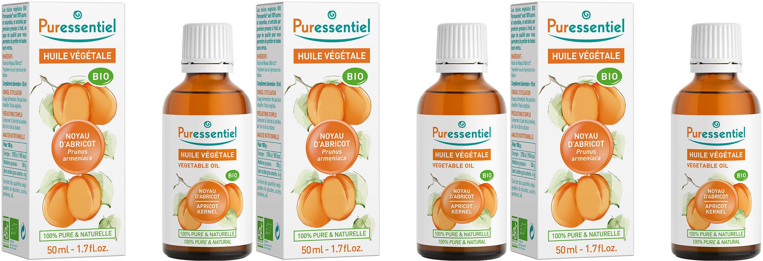 Puressentiel Huile Végétale BIO Noyau d'Abricot