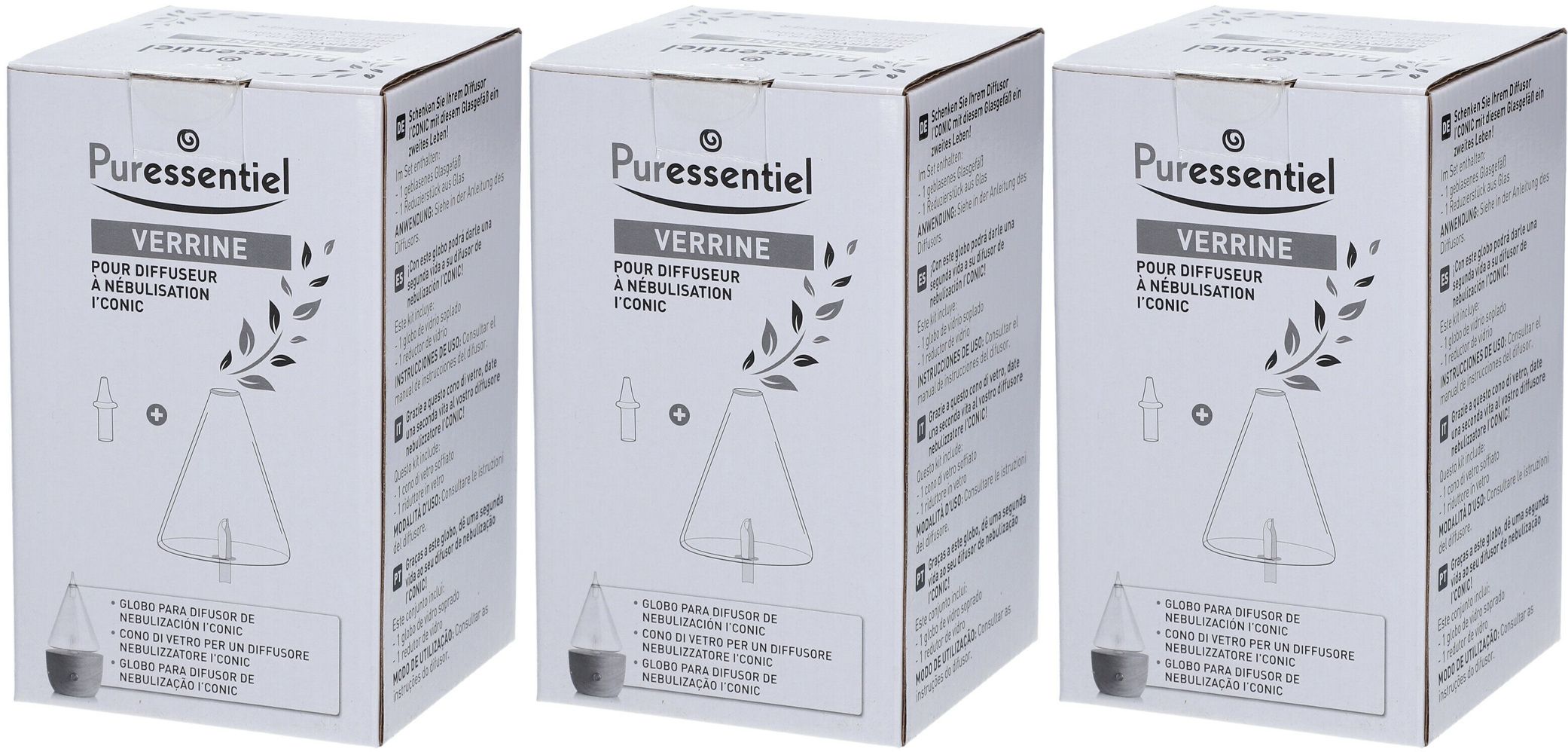 Puressentiel Verrine pour diffuseur à nébulisation I'CONIC