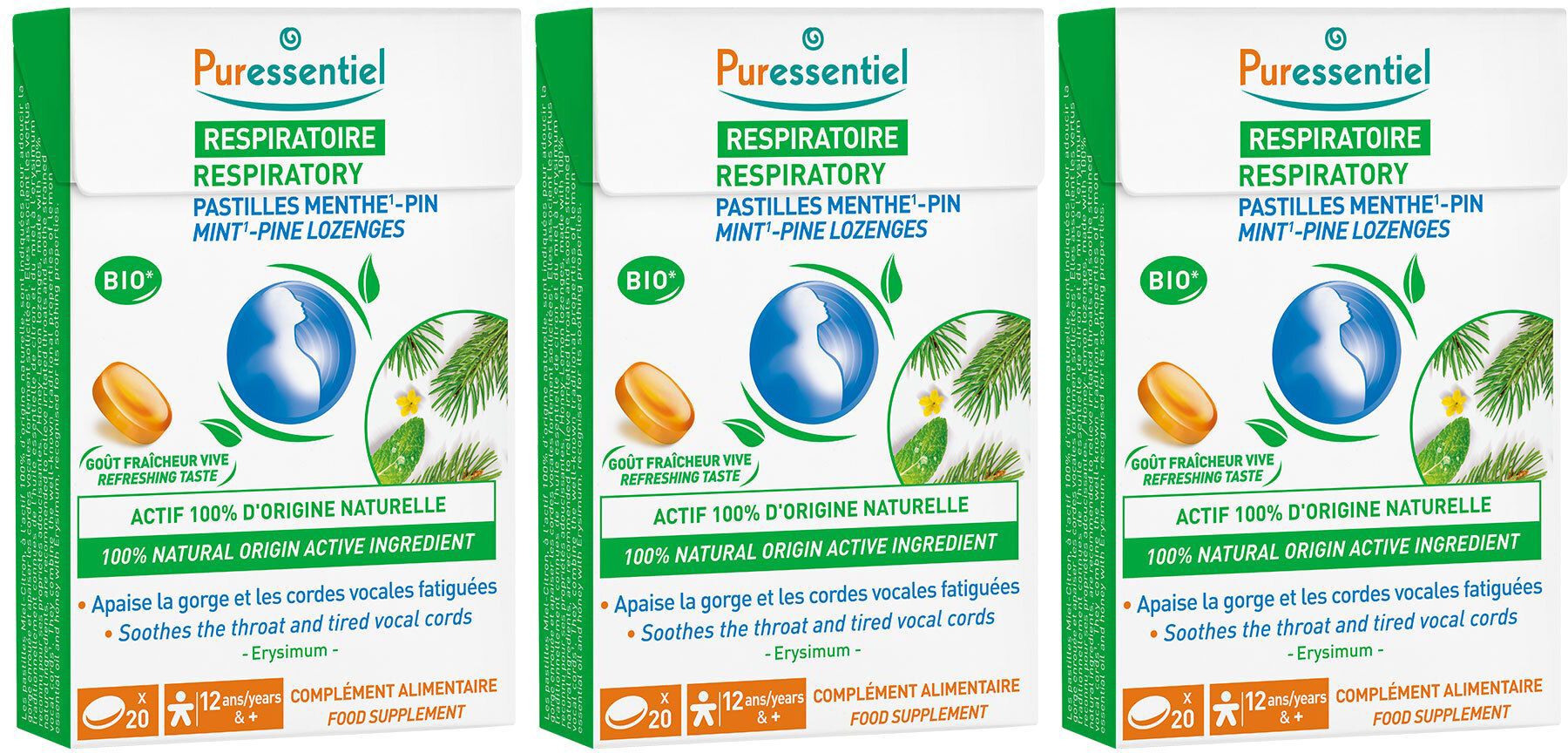 Puressentiel RESPIRATOIRE Pastilles Respiratoire Menthe-Pin