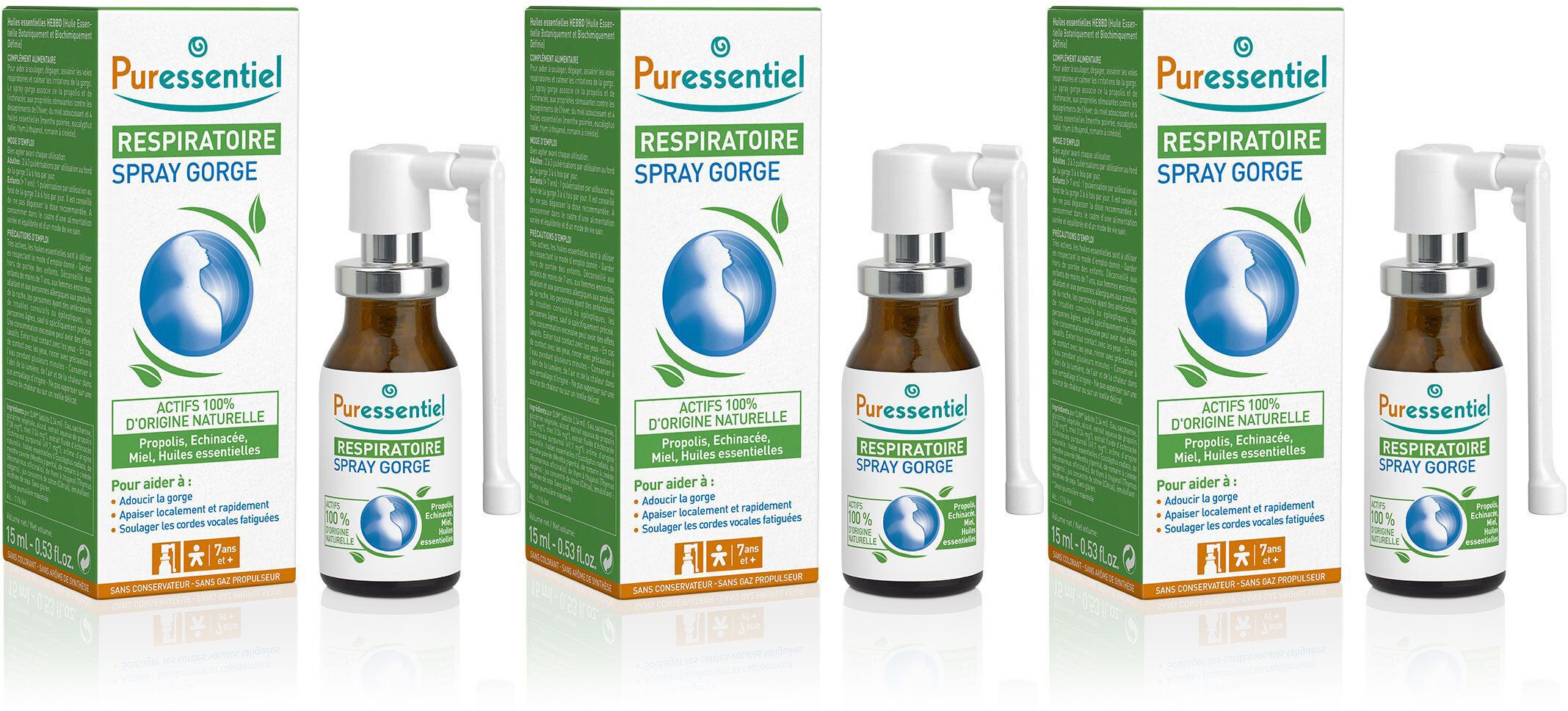 PURESSENTIEL RESPIRATOIRE Spray Gorge Respiratoire - 15 ml