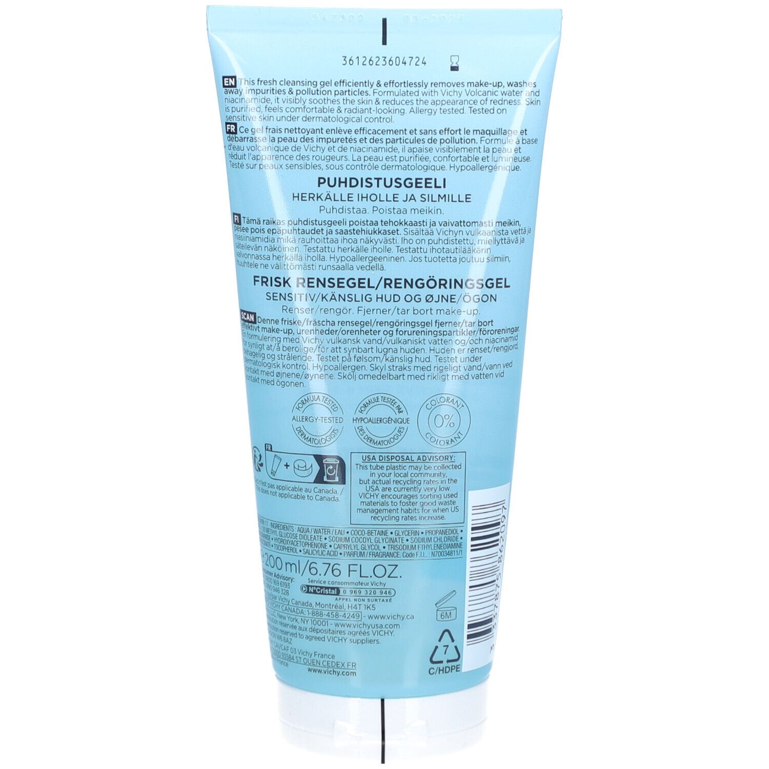 VICHY Pureté Thermale Gel Frais Nettoyant