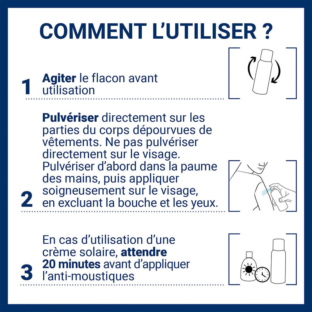 INSECT ECRAN Actif Végétal Brume Anti-Moustiques