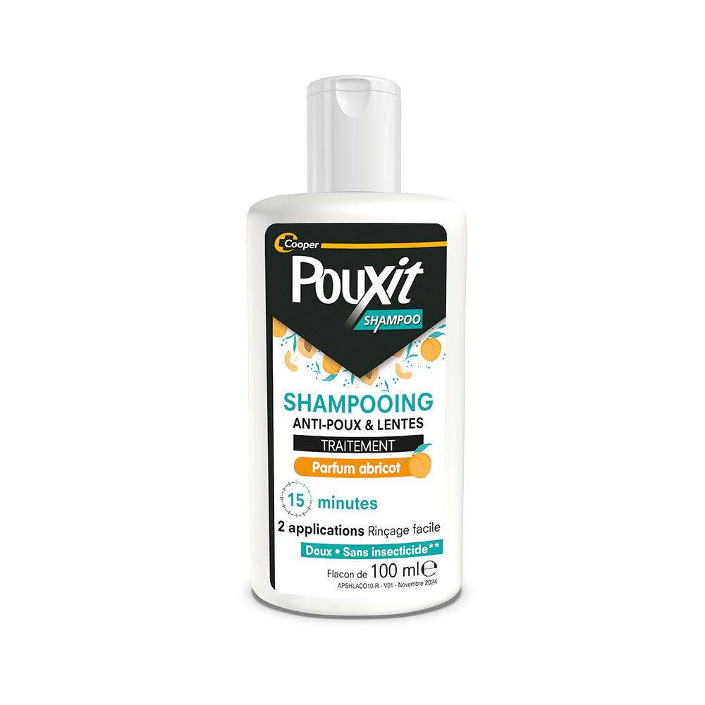POUXIT Shampooing Anti-Poux & Lentes Parfum Abricot