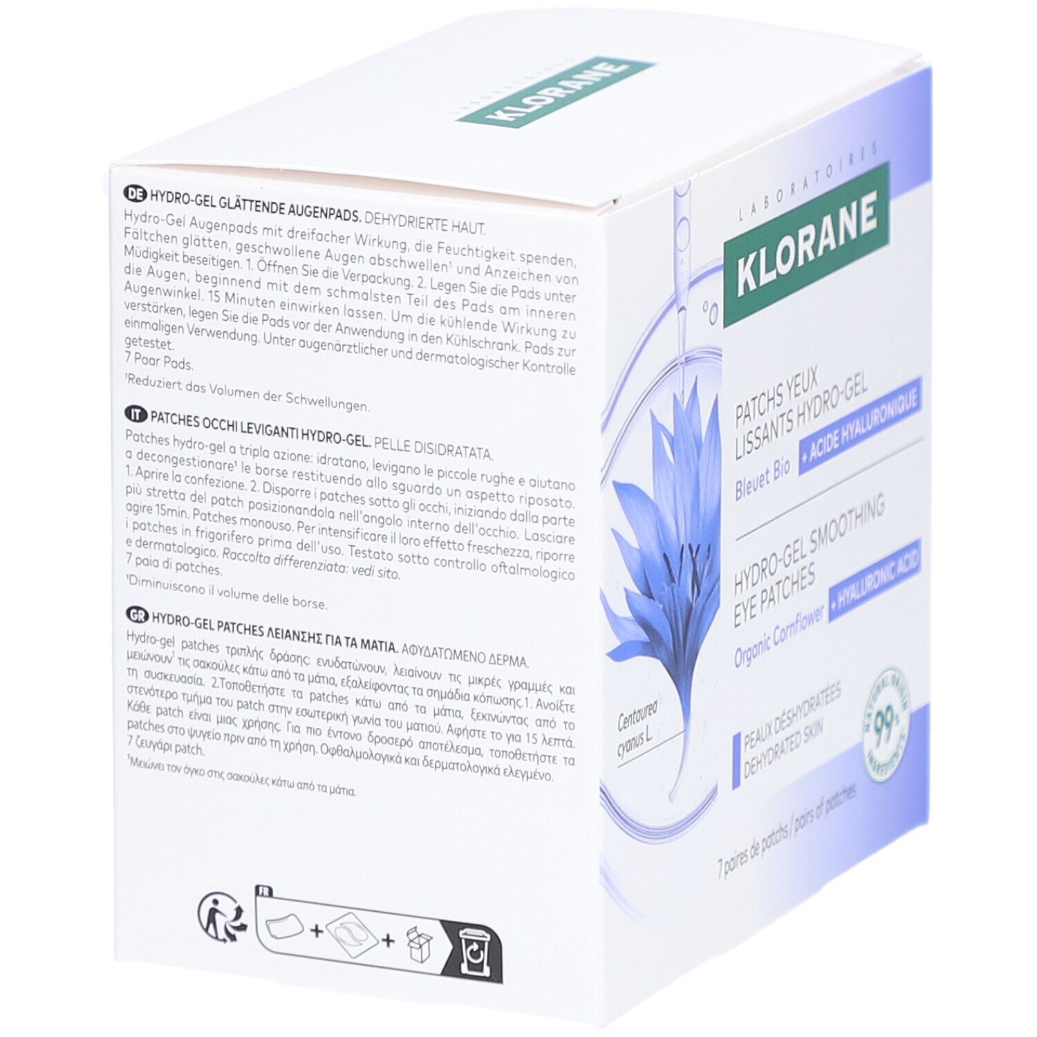 KLORANE Patchs Yeux Lissants Hydro-Gel