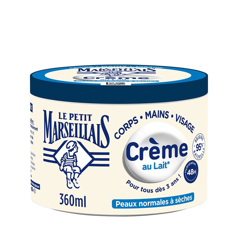 LE PETIT MARSEILLAIS Crème au Lait Peaux Normales à Sèches
