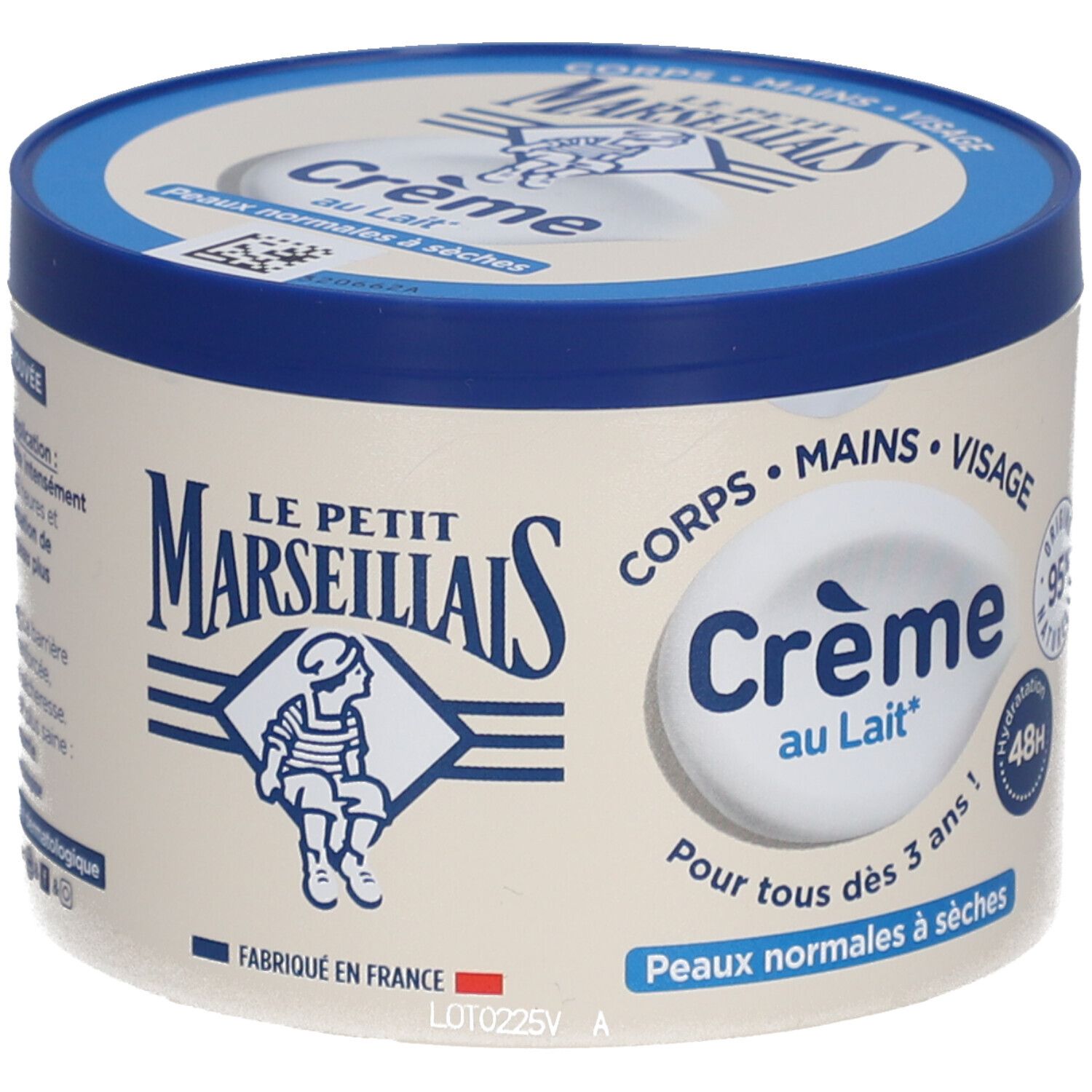 LE PETIT MARSEILLAIS Crème au Lait Peaux Normales à Sèches