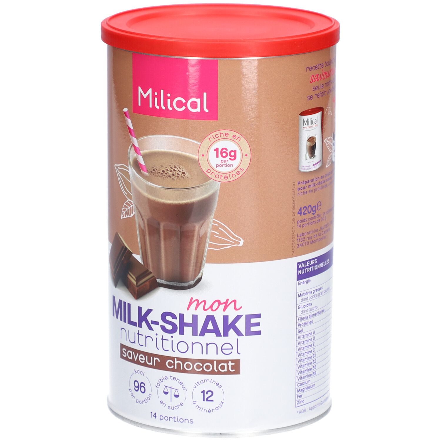 MILICAL Ma Boisson Nutritionnelle Saveur Chocolat