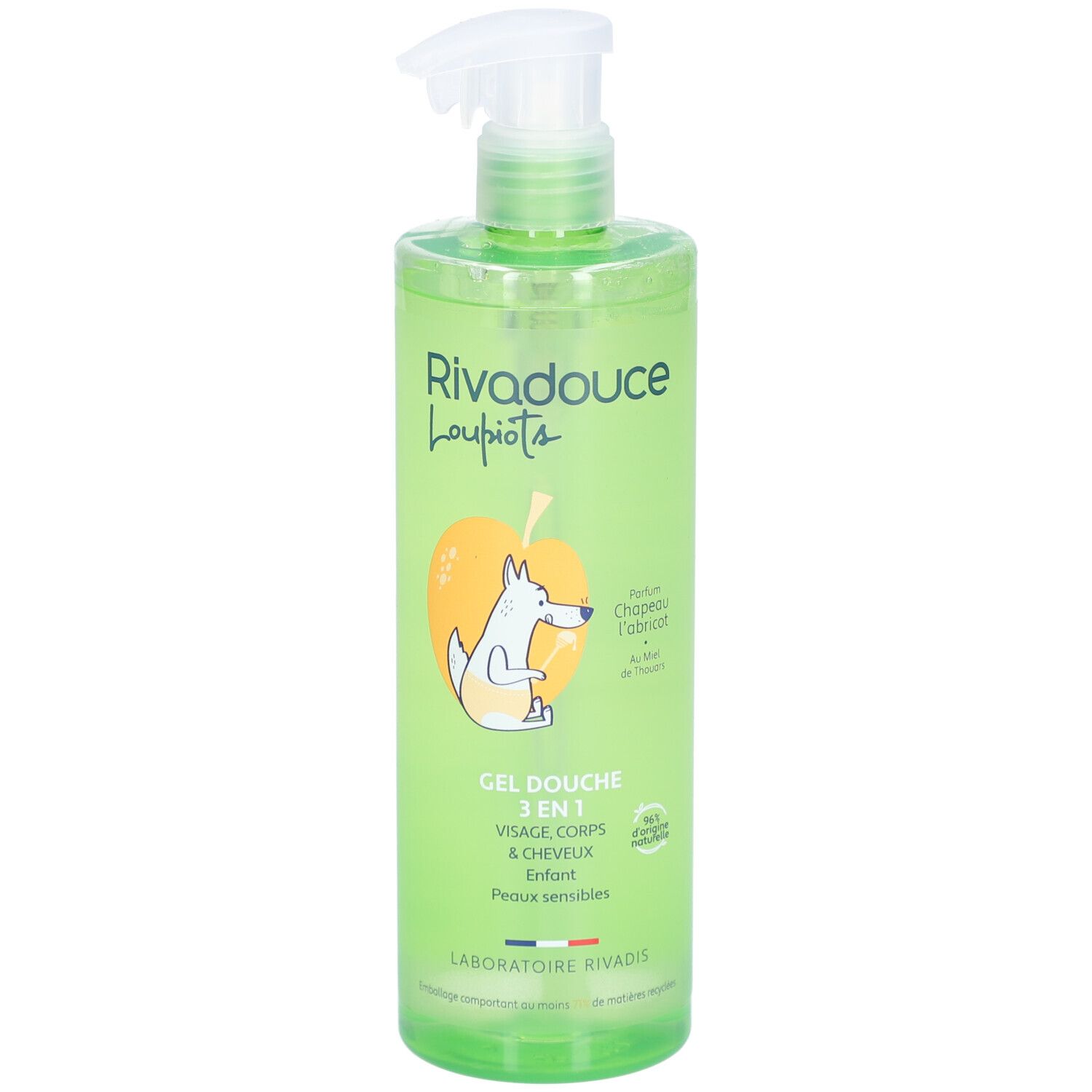 RIVADOUCE Gel Douche 3en1 Loupiots Chapeau l'Abricot 400 ml