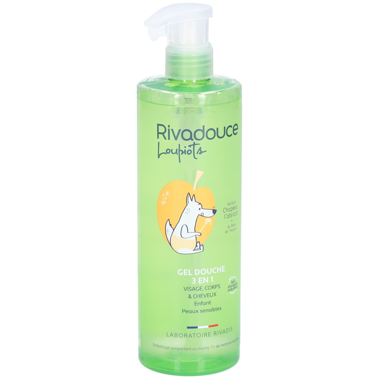 RIVADOUCE Gel Douche 3en1 Loupiots Chapeau l'Abricot 400 ml