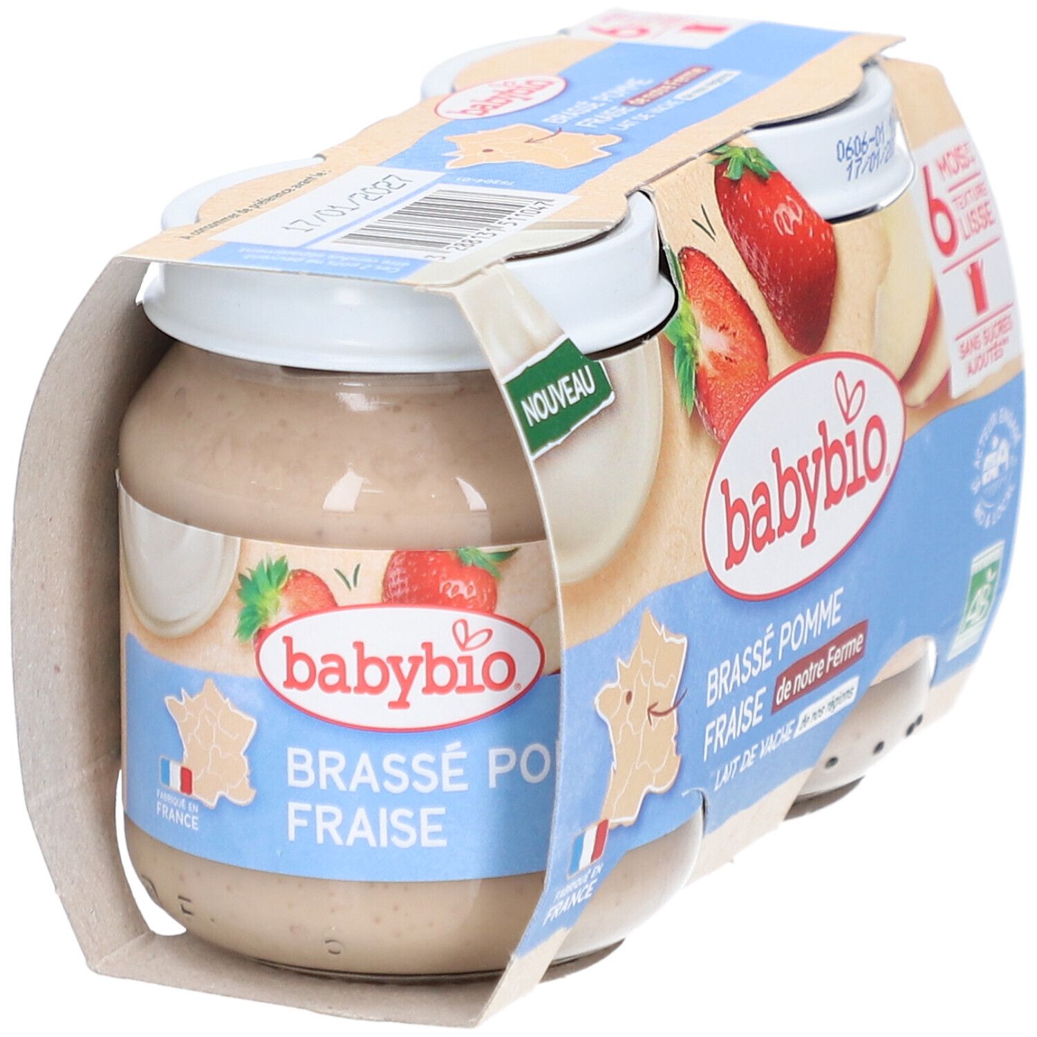 BABYBIO Brassé Pomme Fraise