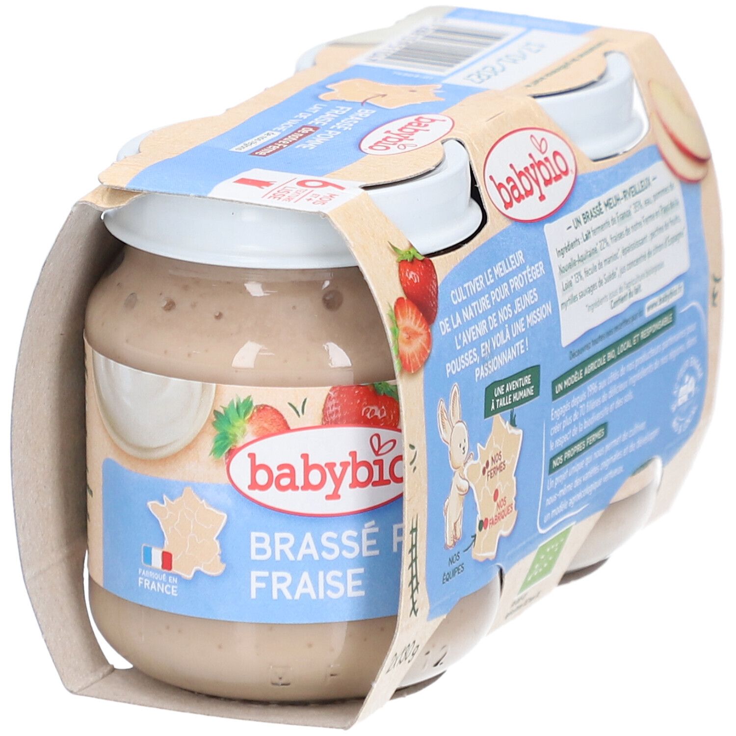 BABYBIO Brassé Pomme Fraise