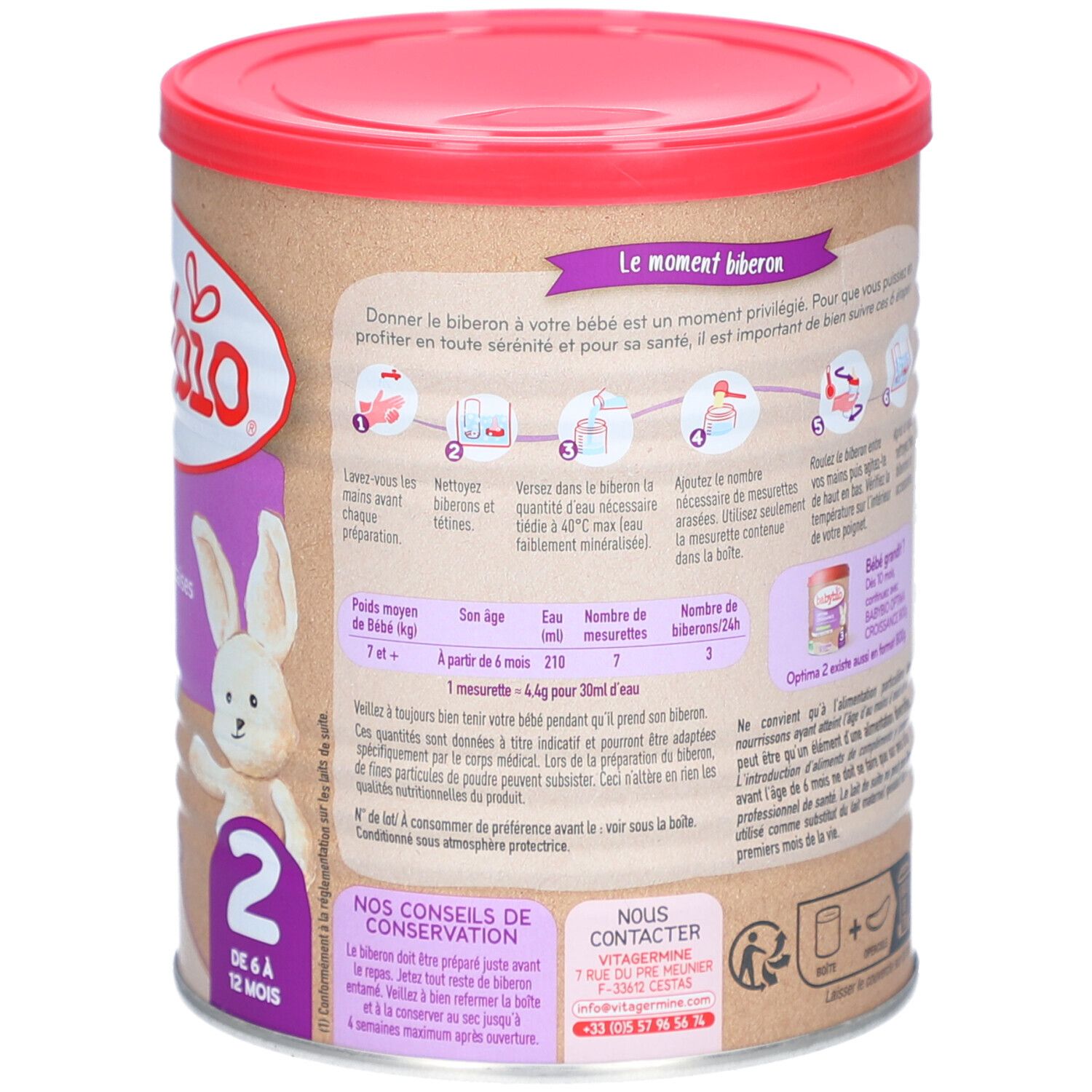 BABYBIO Optima 2eme Age