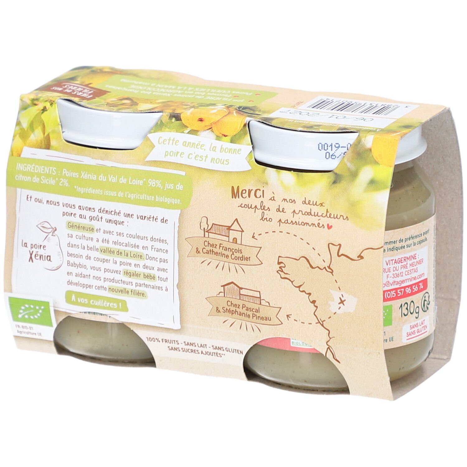 BABYBIO Poire Fondante