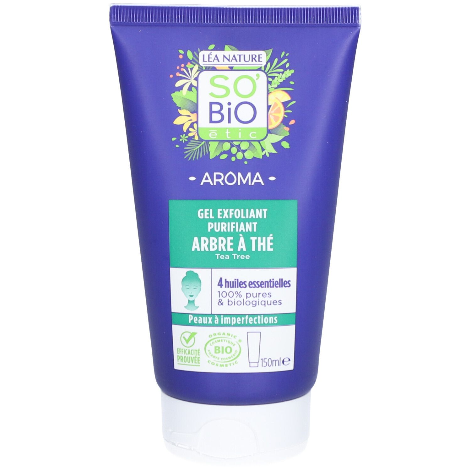 SO BIO ETIC Gel Exfoliant Purifiant Arbre à Thé