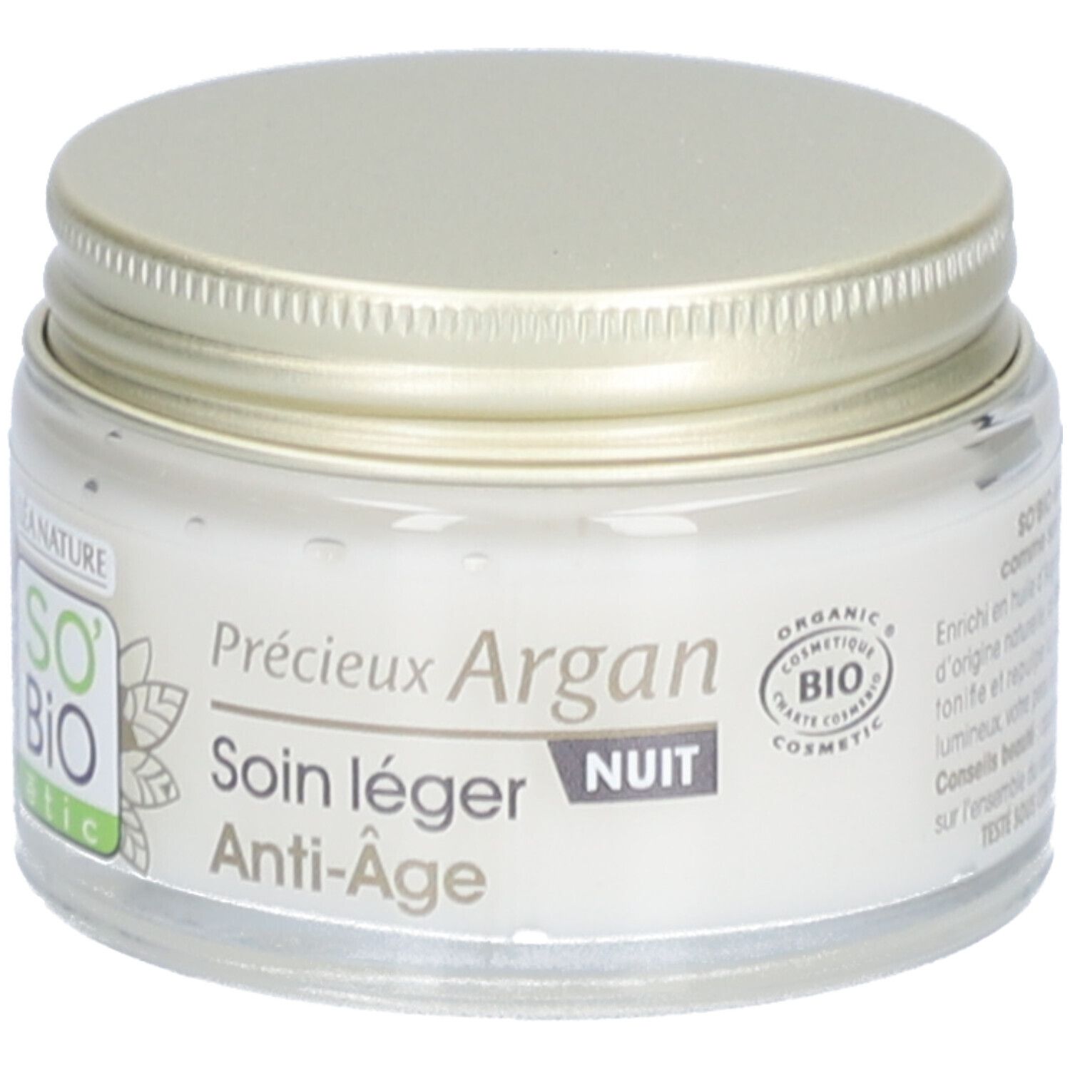 SO BIO ETIC Précieux Argan Soin Léger Nuit Anti-Âge
