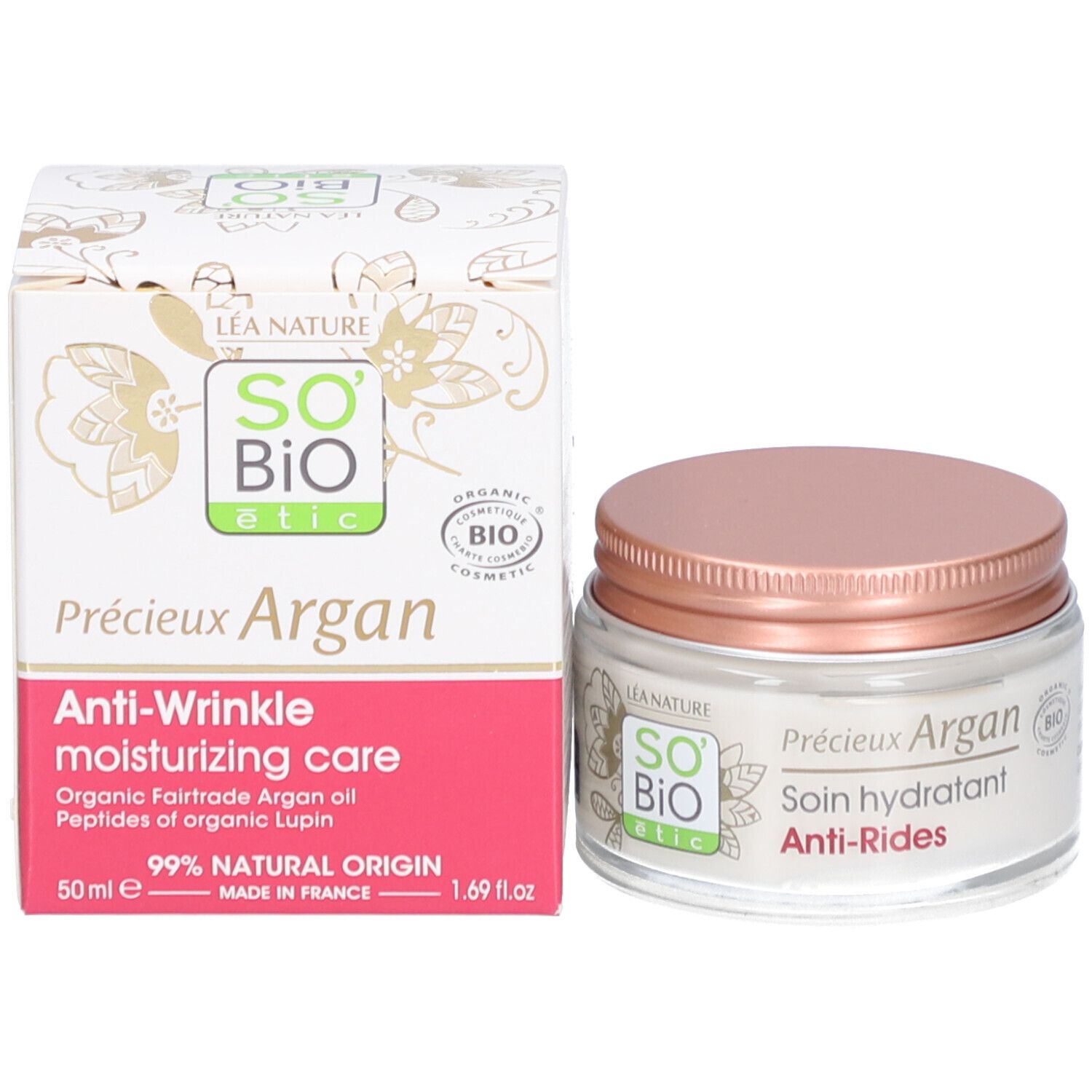 SO BIO ETIC Précieux Argan Soin Hydratant Anti-Rides
