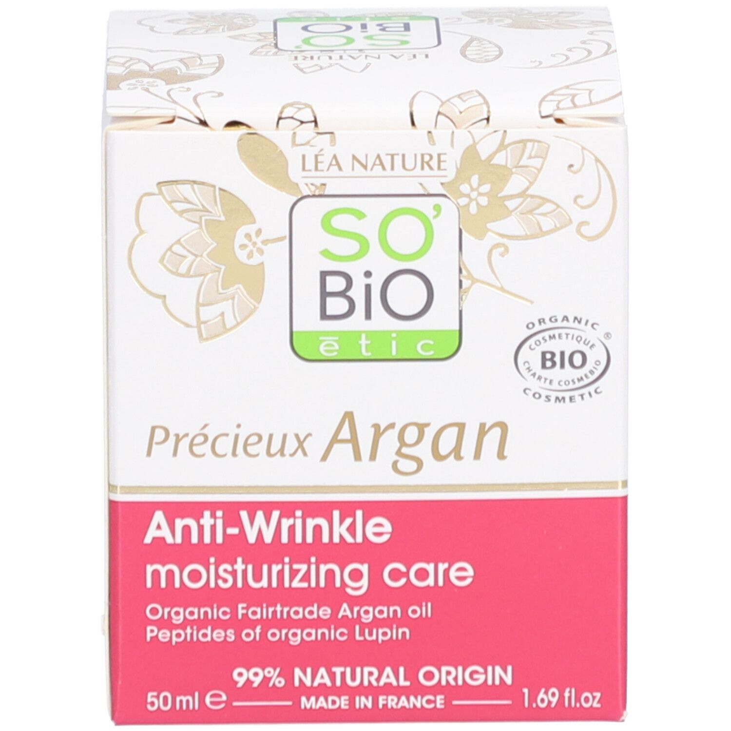 SO BIO ETIC Précieux Argan Soin Hydratant Anti-Rides