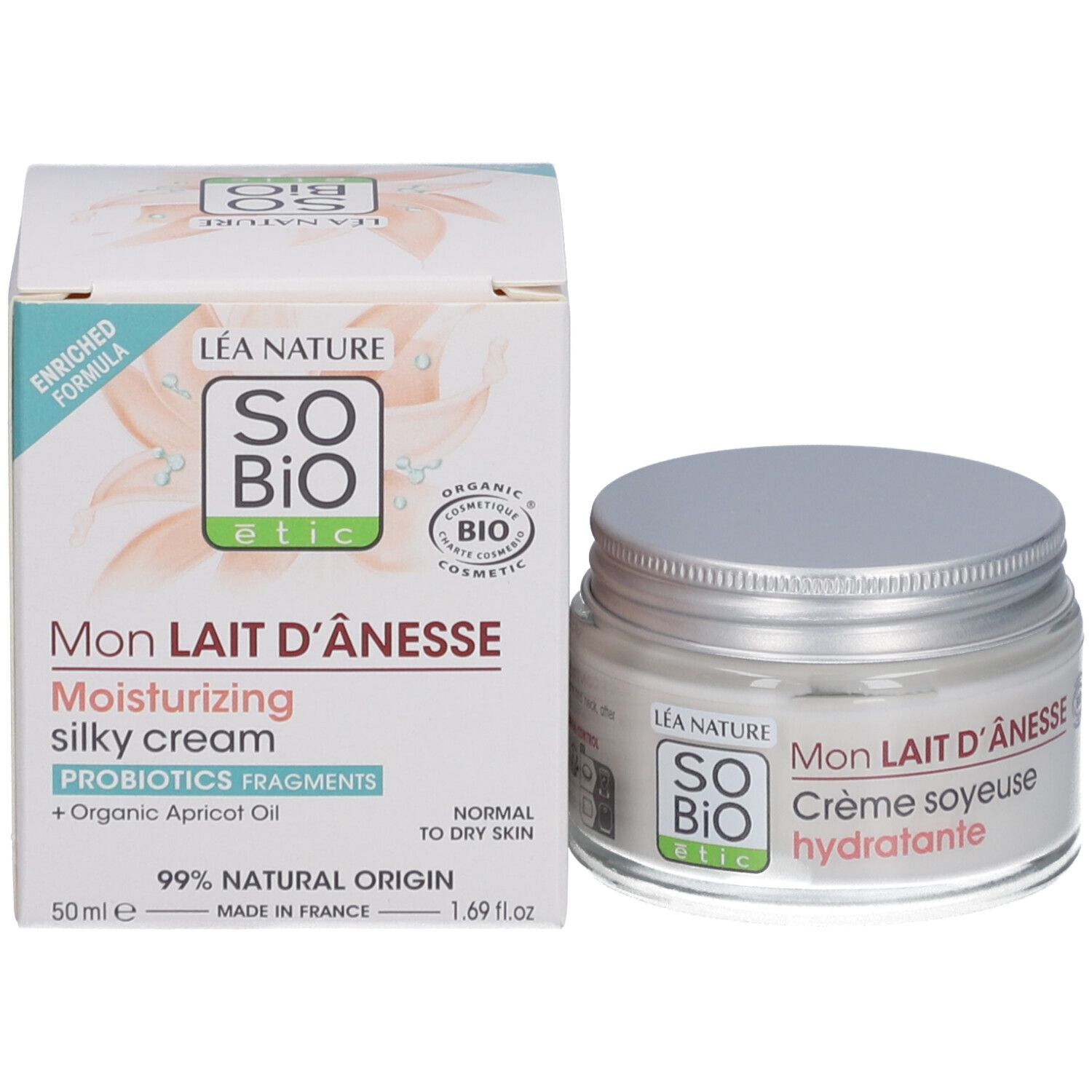 SO BIO ETIC Mon Lait d'Ânesse Crème Soyeuse Hydratante