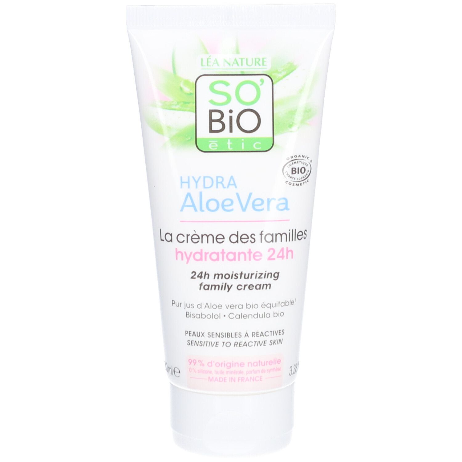 SO BIO ETIC Hydra AloeVera La Crème des Familles Hydratante 24h