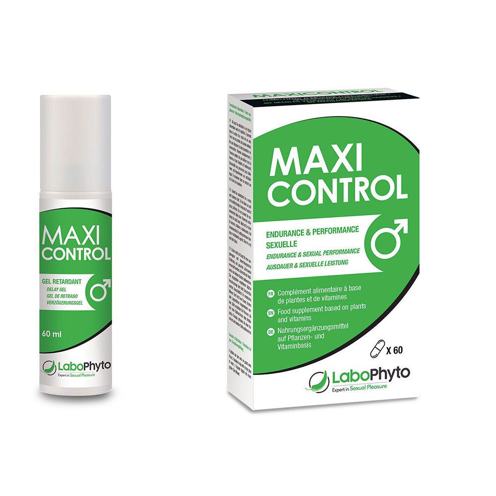 Set LABOPHYTO Maxi Control Ejaculation retardée + Labophyto Maxi Control Gel Retardant