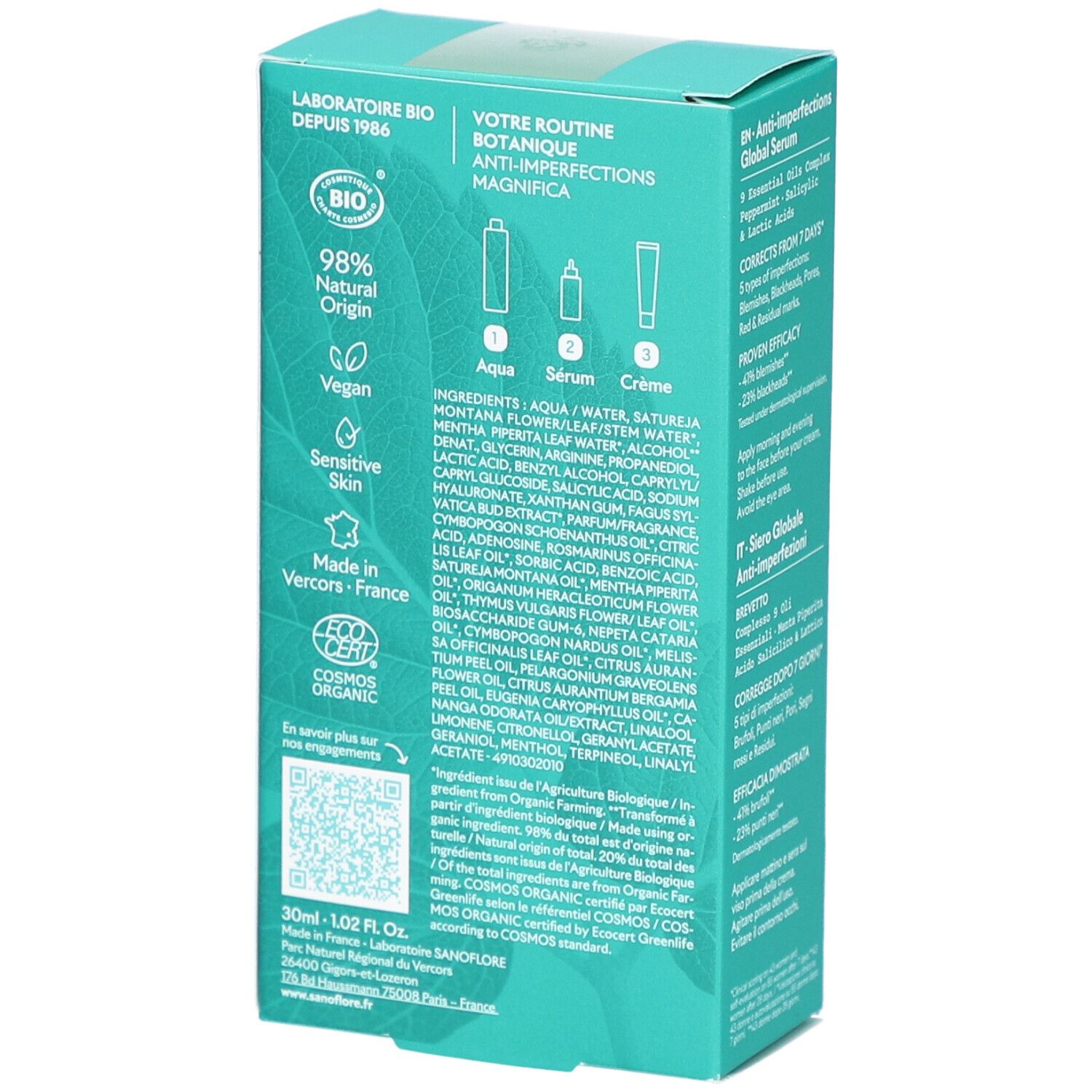 SANOFLORA Magnifica Sérum Global Anti-Imperfections
