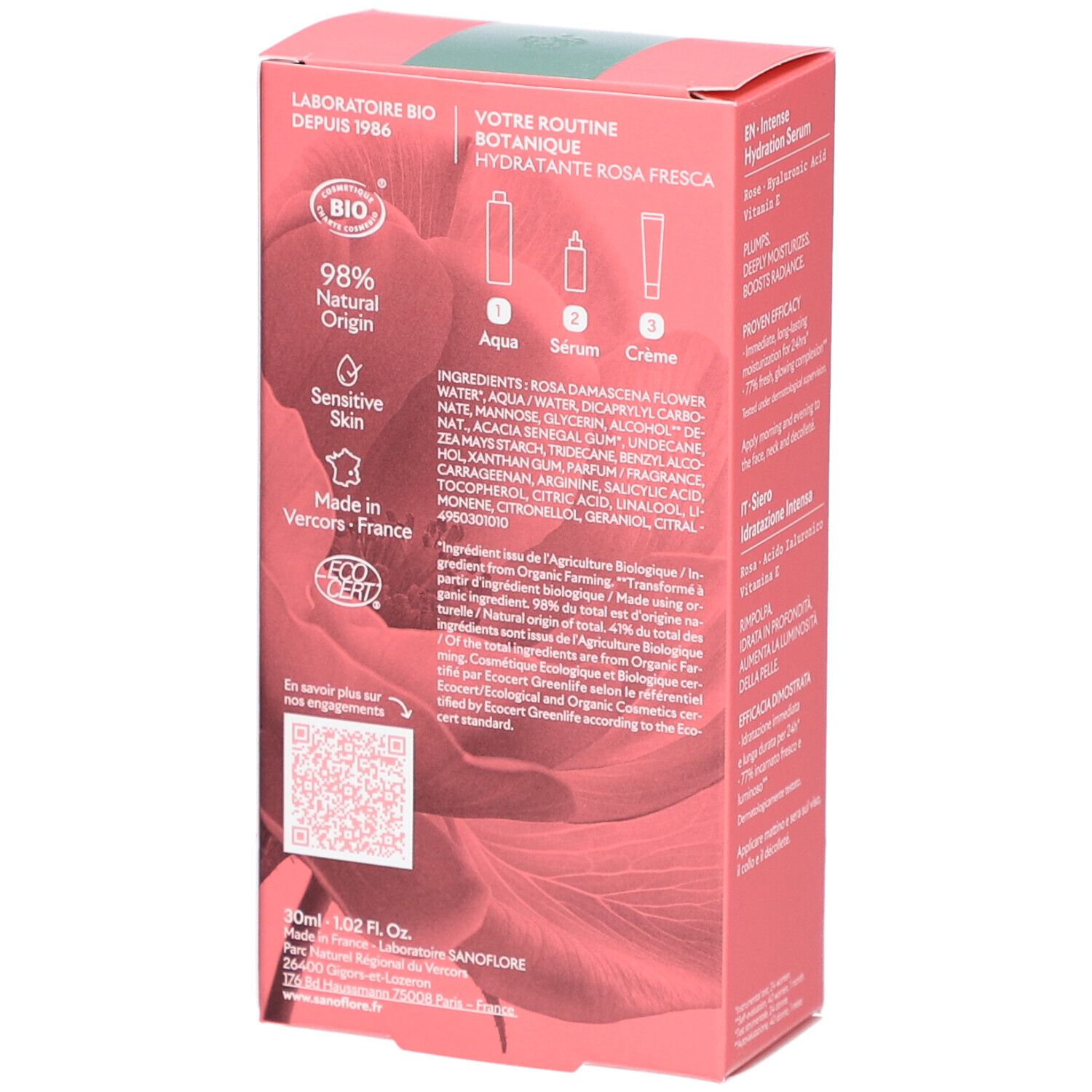 SANOFLORE Sérum Rosa Fresca