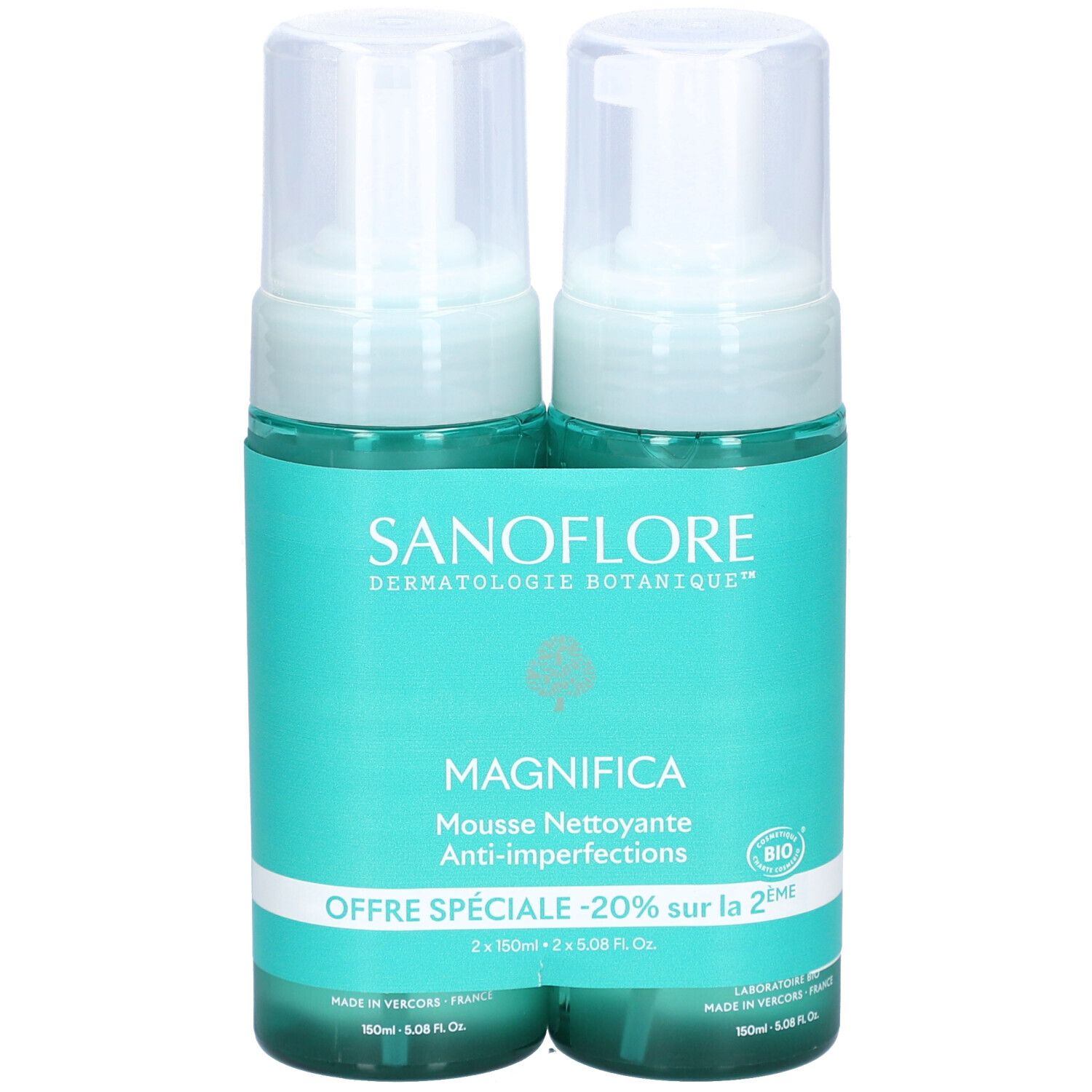 SANOFLORE Magnifica Mousse Nettoyant Anti-Imperfections x2
