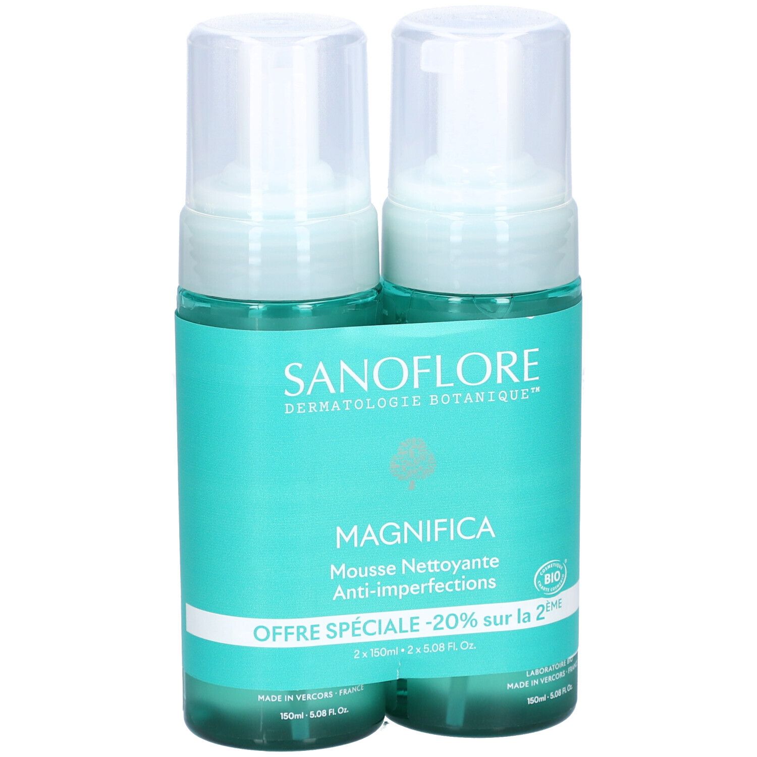 SANOFLORE Magnifica Mousse Nettoyant Anti-Imperfections x2