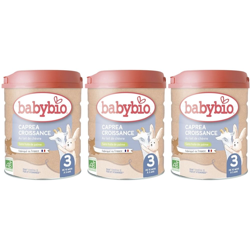 BABYBIO Caprea 3 Lait de croissance pour nourisson 3ème âge en poudre