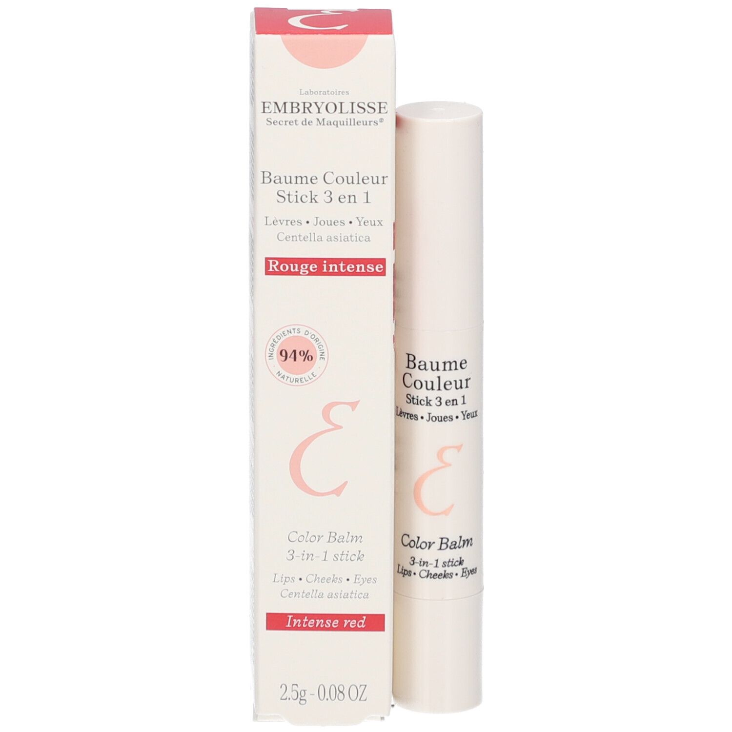 EMBRYOLISSE Baume Couleur Stick 3 en 1 Rouge Intense