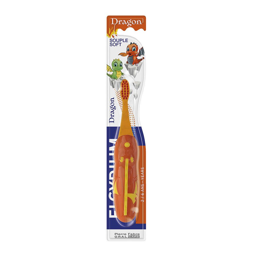 ELGYDIUM Kids Brosse à Dents Dragon 2-6 ans