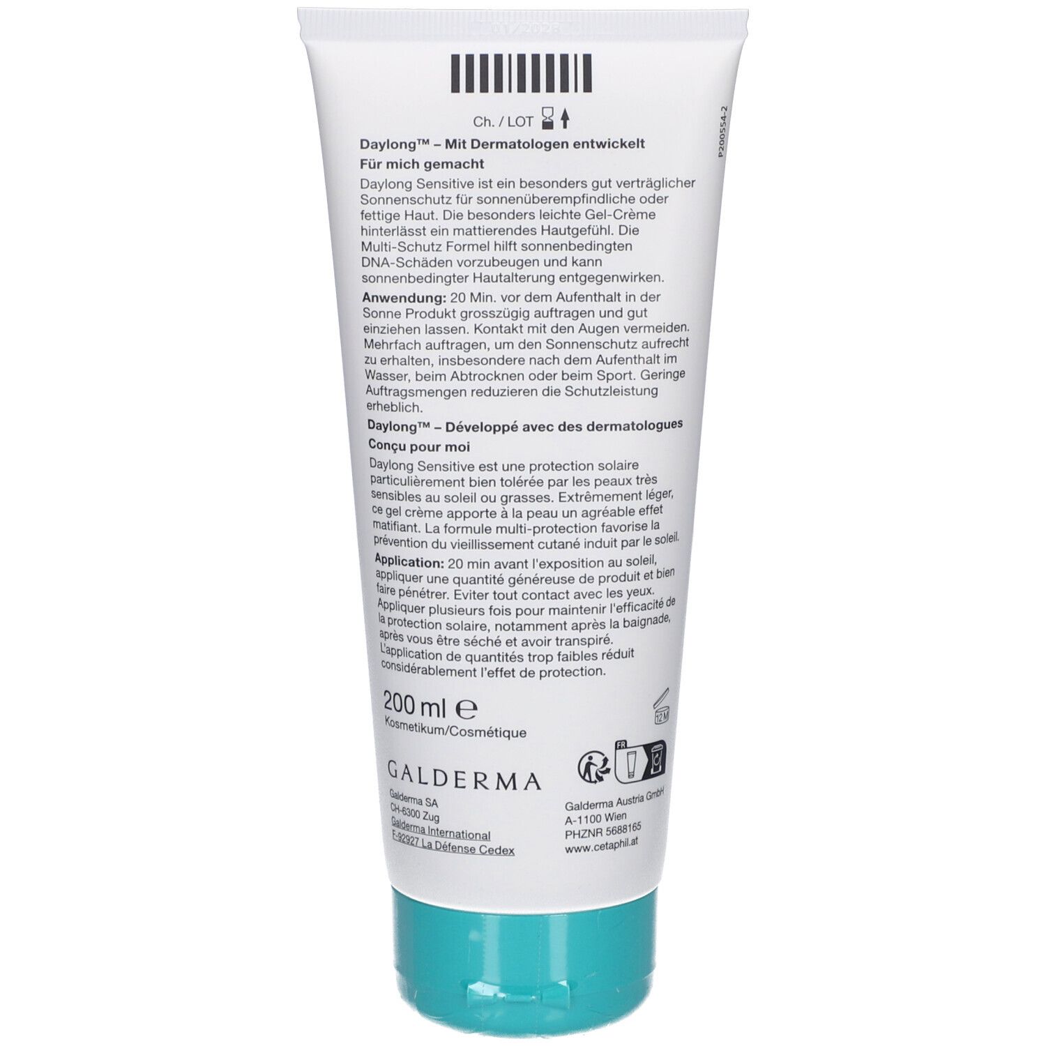 Cetaphil® Sun Daylong SPF 50+ Senstive Gel-Crème 200 ml