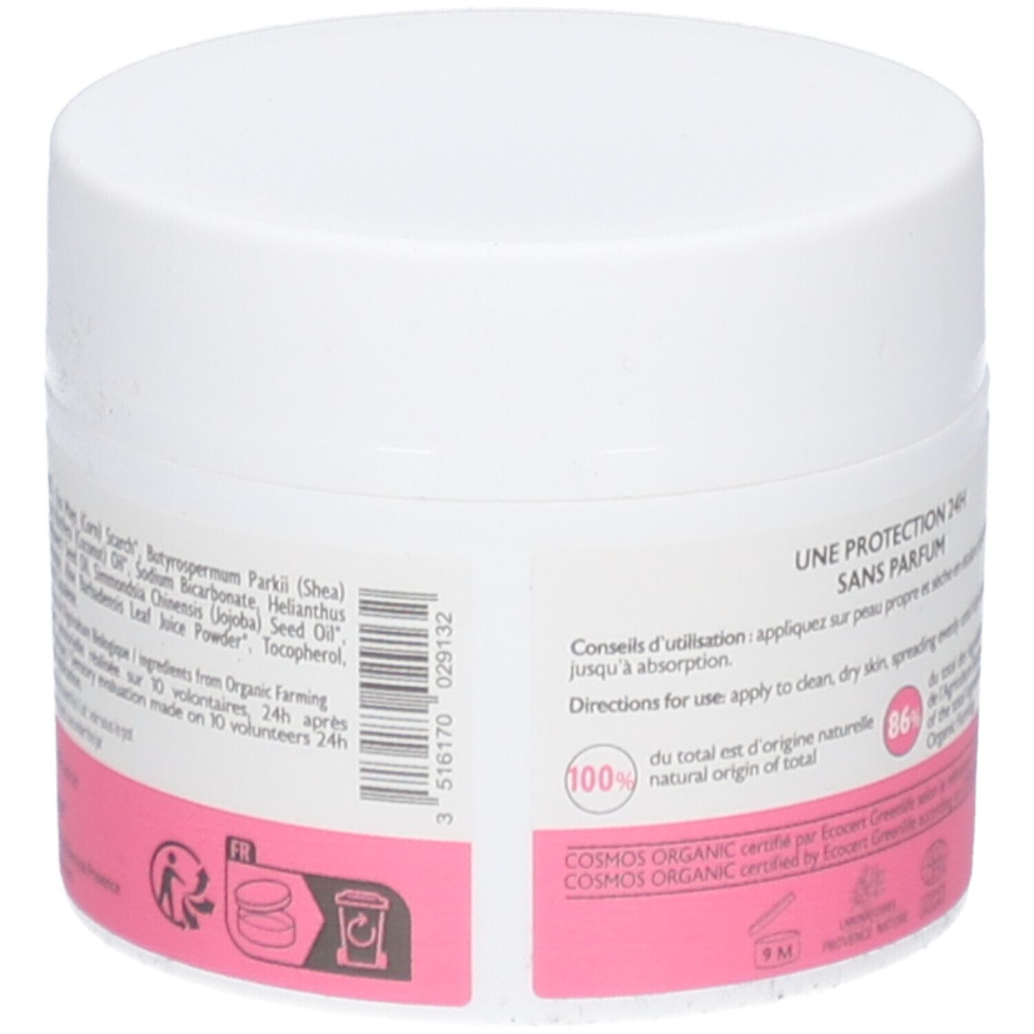 FLORAME Déodorant Crème Hypoallergénique