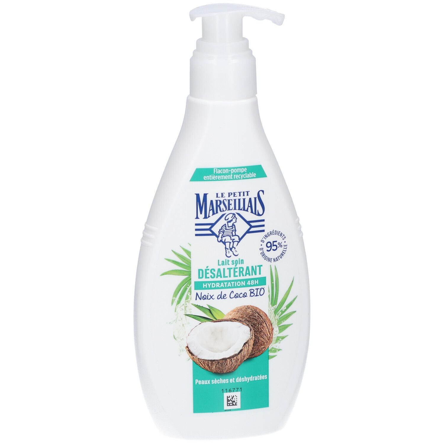LE PETIT MARSEILLAIS Lait Soin Désaltérant Noix de Coco Bio