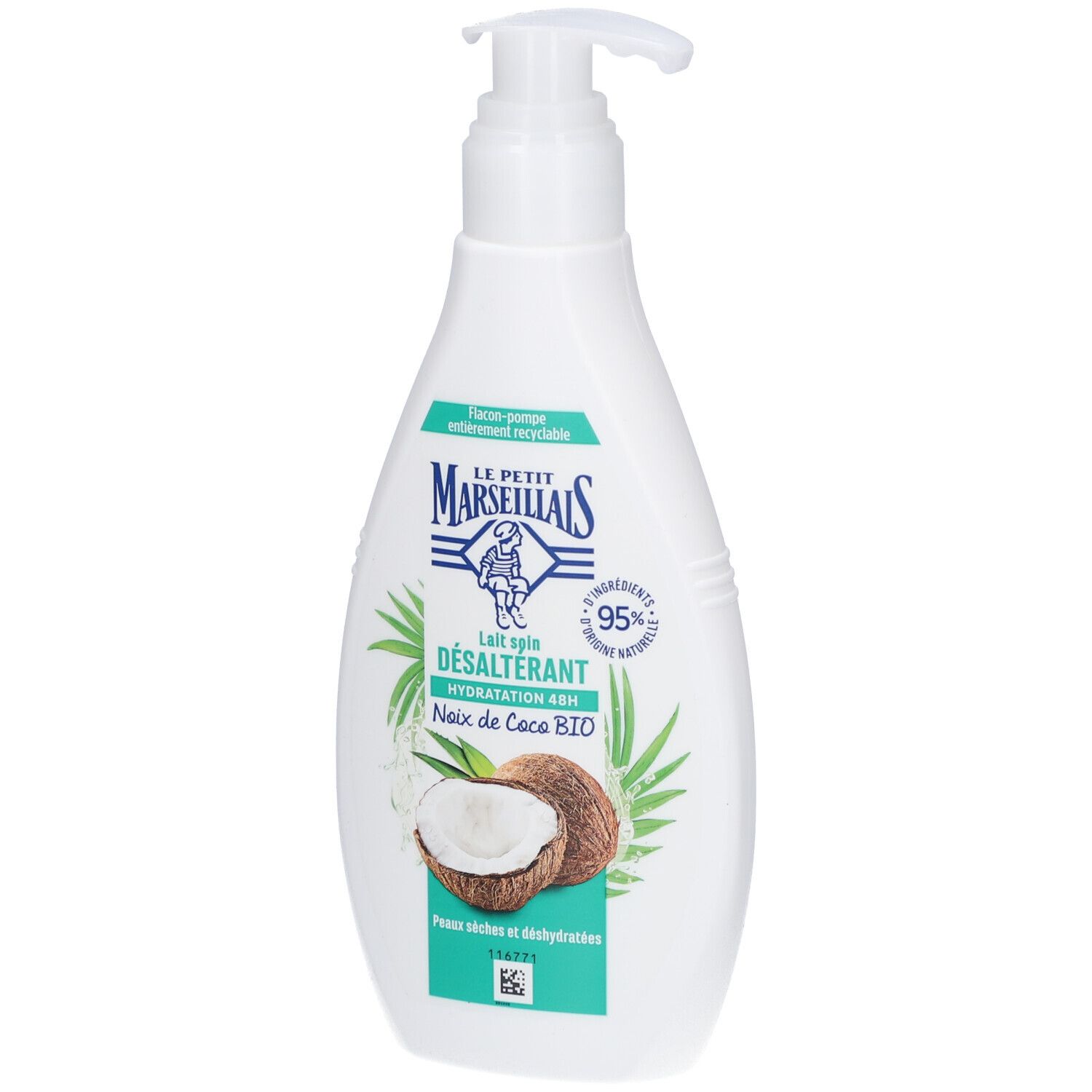 LE PETIT MARSEILLAIS Lait Soin Désaltérant Noix de Coco Bio