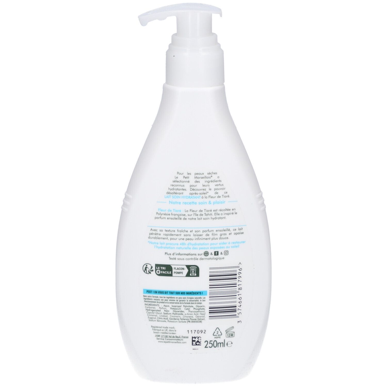 LE PETIT MARSEILLAIS Lait Soin Hydratant Hydratation 48h