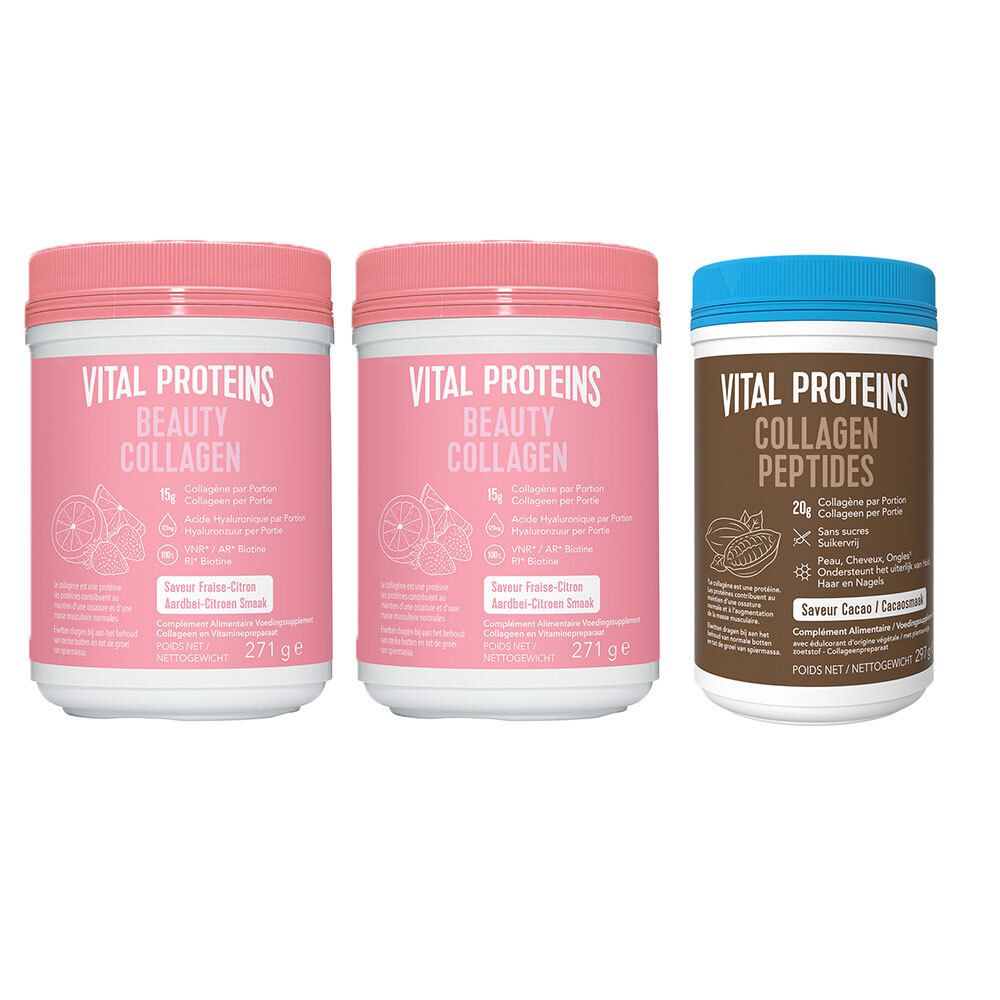 Vital Proteins Collagène Peptides & Beauty Fraise Citron