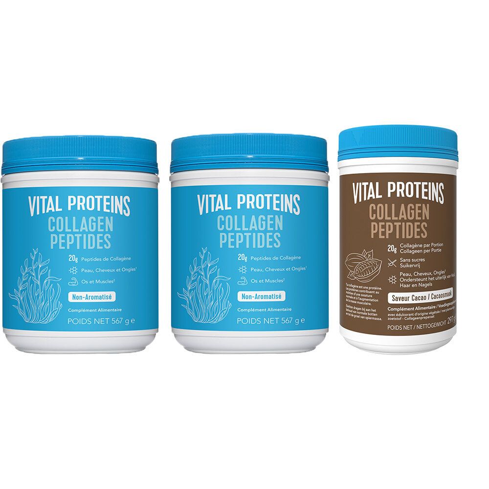 Vital Proteins Collagène Cacao & Neutre Sans Goût Poudre