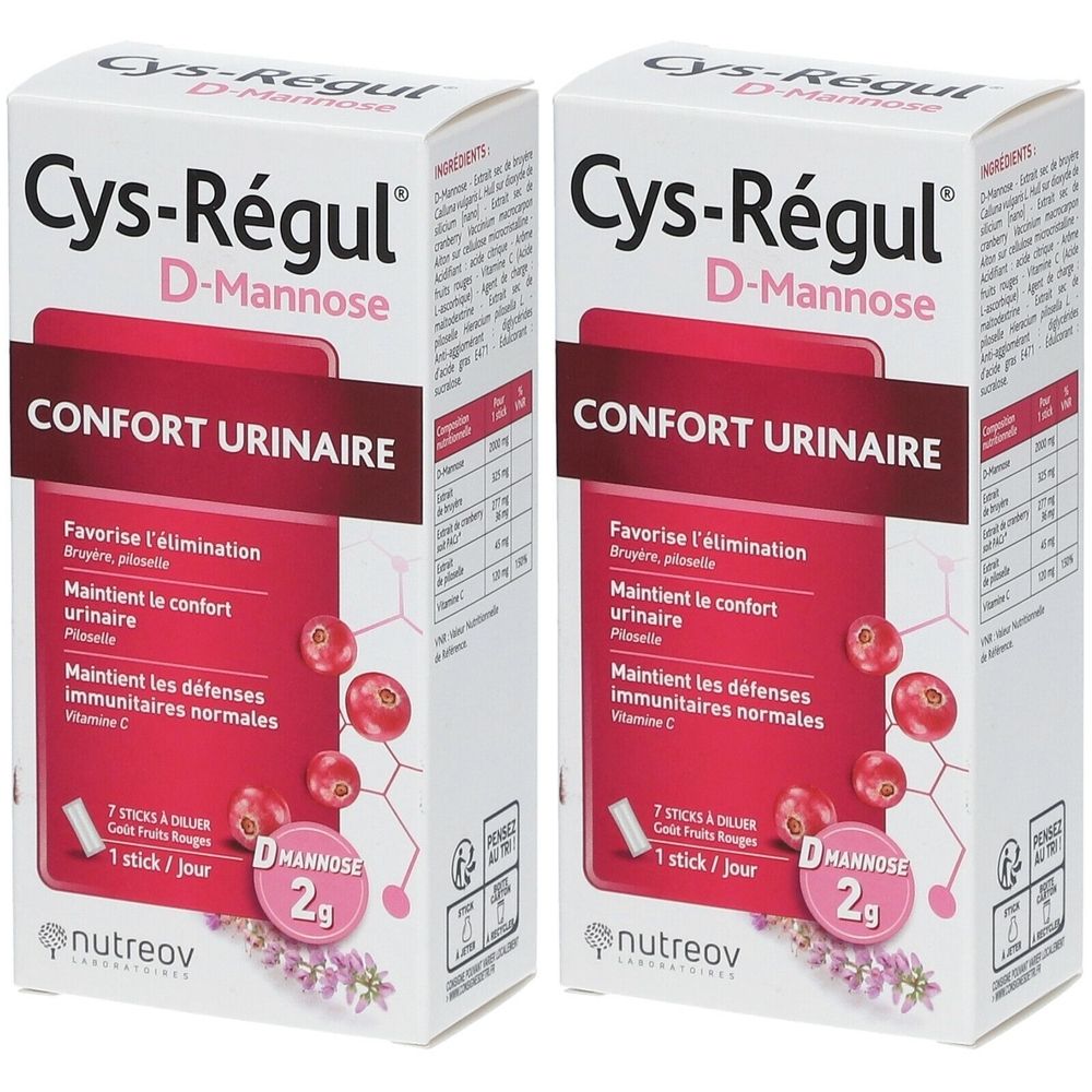 Nutreov Physcience Cys-Régul® D-Mannose Confort urinaire