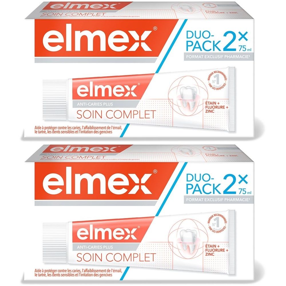 elmex® ANTI-CARIES PLUS Soin Complet Dentifrice