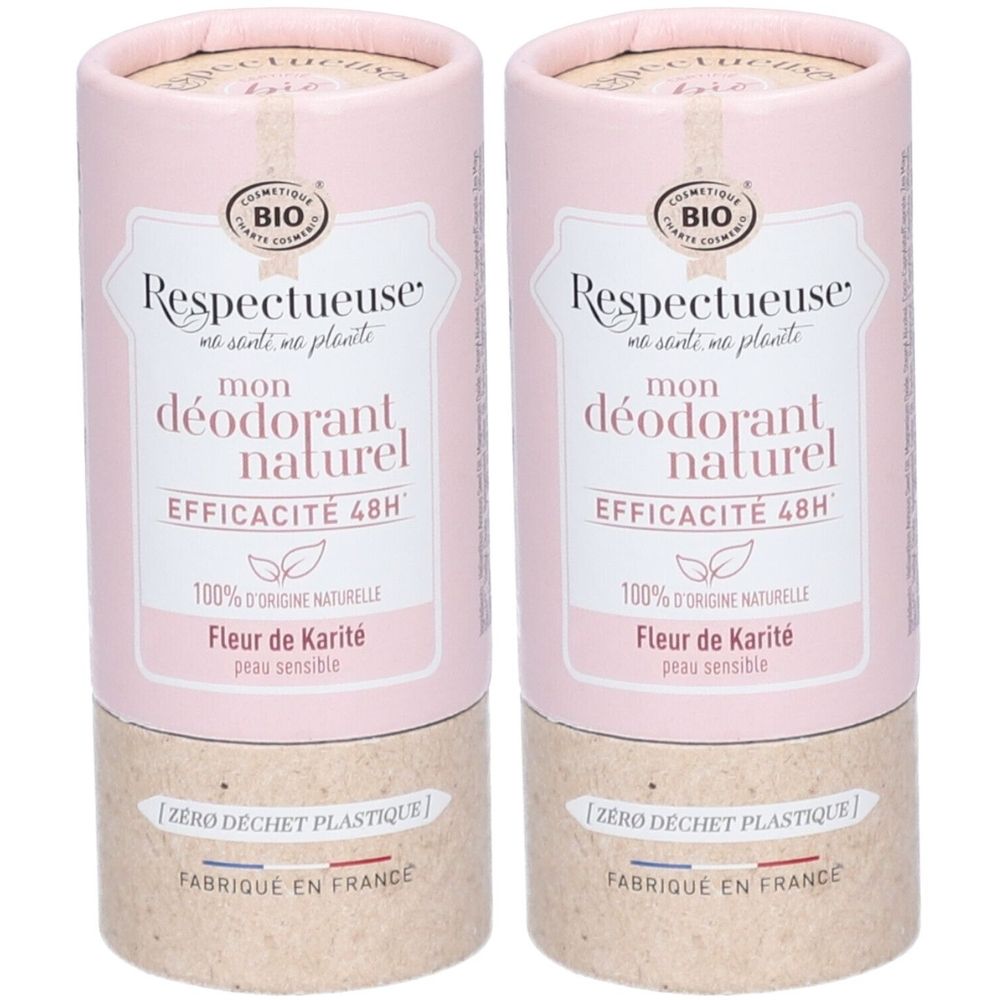 Respectueuse Déodorant naturel solide Fleur de karité