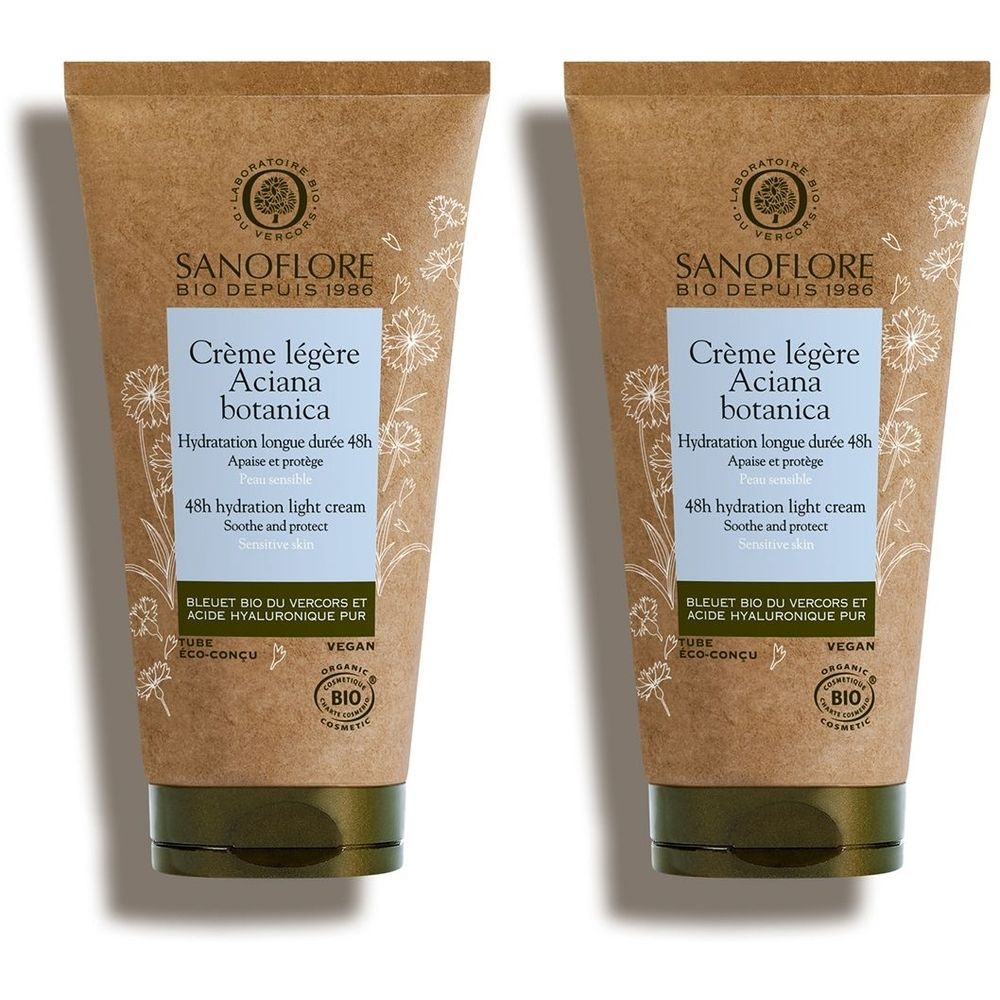 SANOFLORE Crème légère Aciana botanica soin léger hydratation 48h certifié Bio 50ml