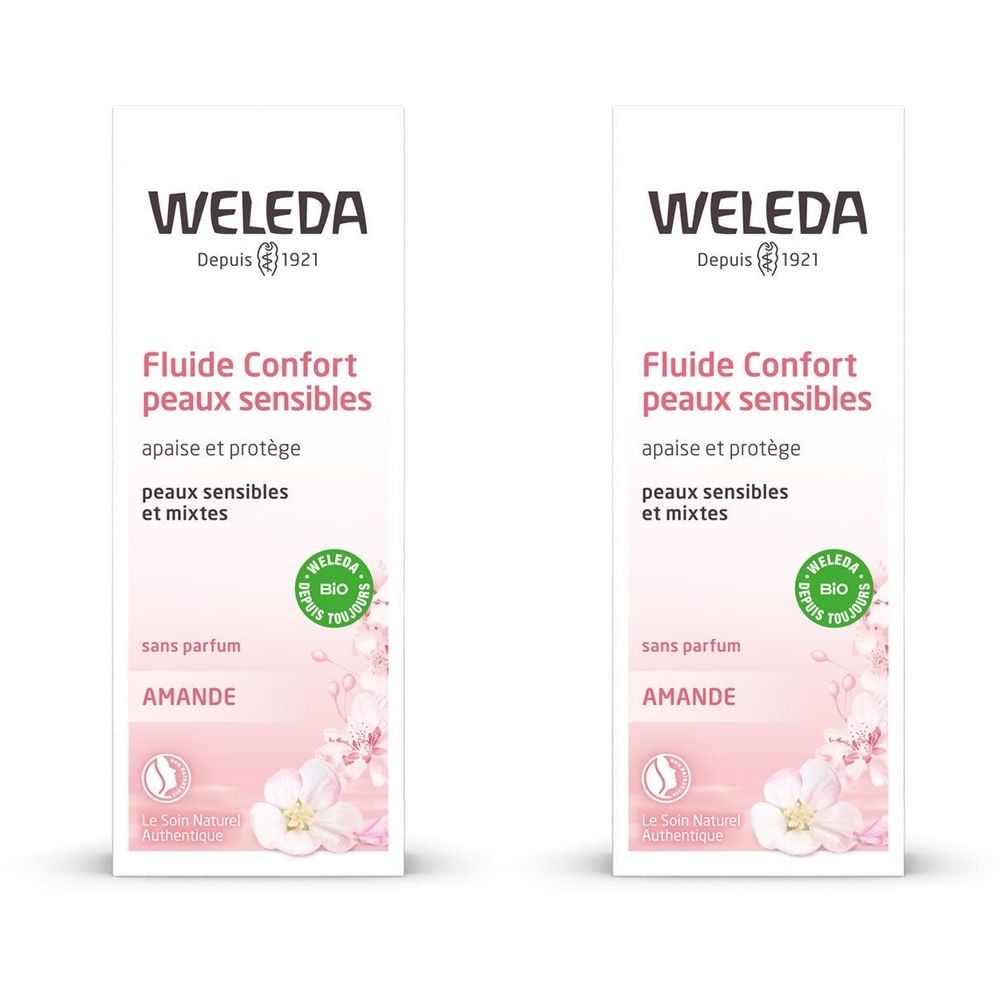 WELEDA Fluide Confort absolu à l'Amande Peaux Sensibles