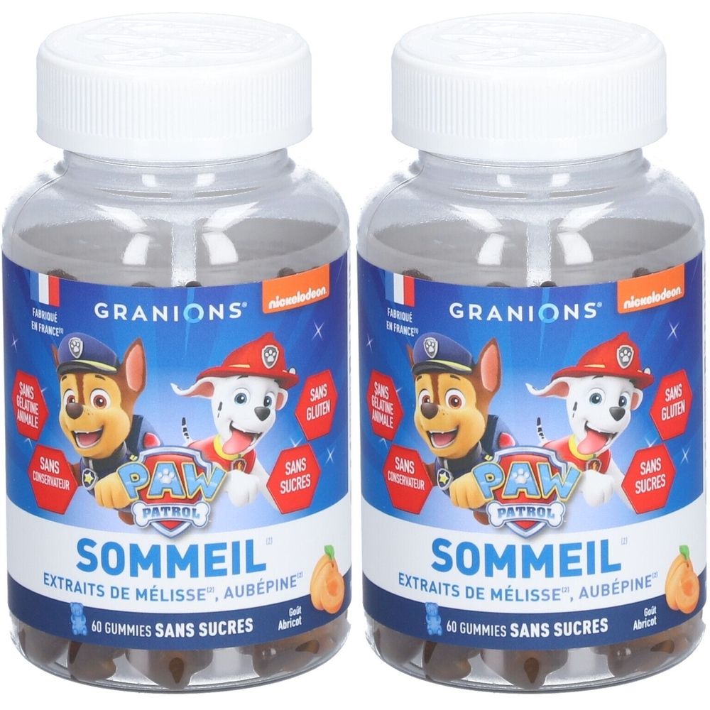 GRANIONS® Pat Patrouille - Gummies Sommeil - 60 Gummies - Abricot