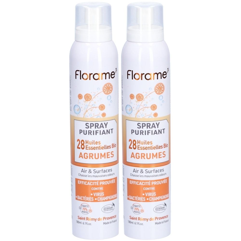 Florame Spray purifiant agrumes BIO 28 huiles essentielles